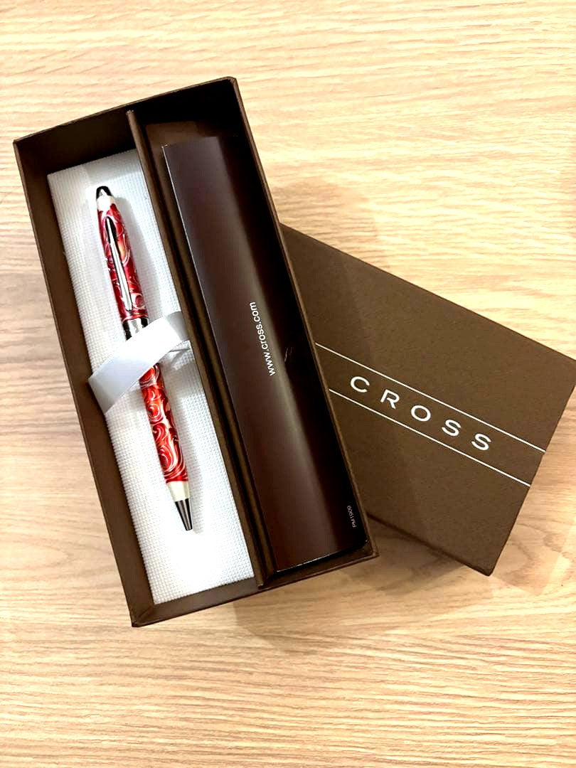 Cross Masked Royal Red Pen AT0082WG-58 Twist-Style Black Ink