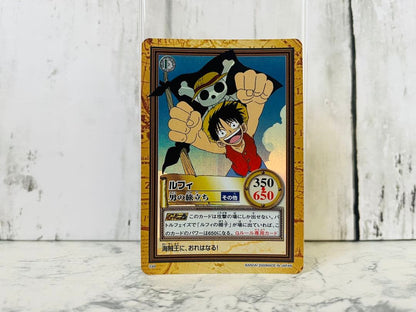 One Piece Monkey D. Luffy C69 Carddass Hyper Battle trading card in protective sleeve