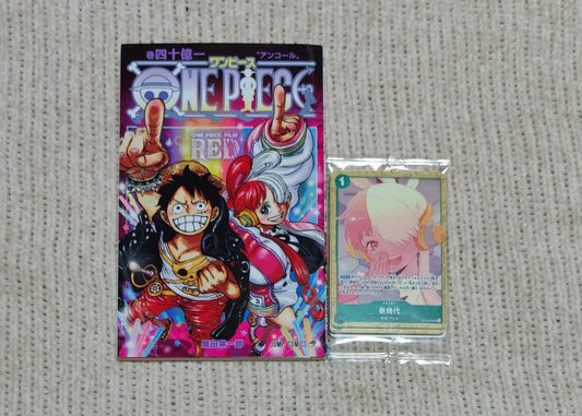 One Piece Otama Collection premium card set and Film Red Encore visitor booklet from Japan import