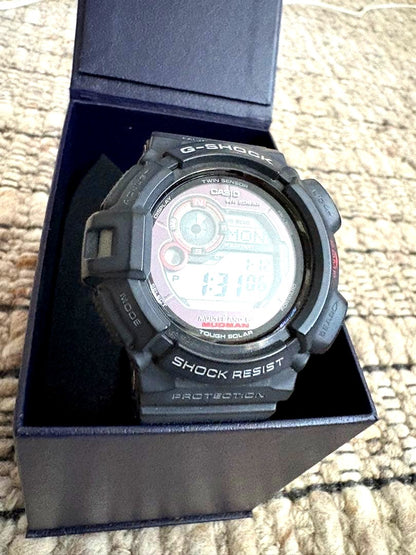Casio G-Shock Mudman GW-9300 black solar digital watch with shock resistant design