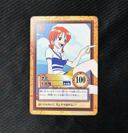 Bandai One Piece Nami trading card from 1999 C09 series Japanese edition