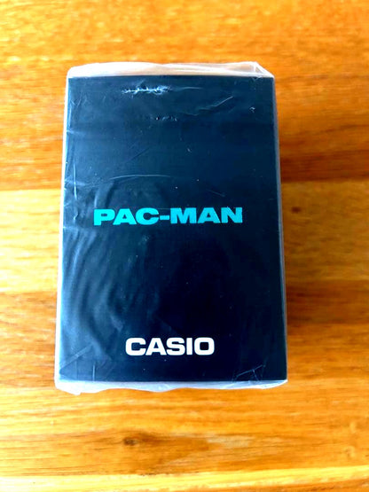 Casio Classic PAC-MAN Collaboration Model F-91WPC-1AJR digital watch with black dial and green LED backlight