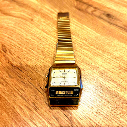 Casio AQ-800EG-9AJF analog digital watch with rectangular case and separate dial and LCD display