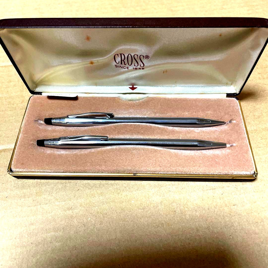 CROSS 0.5mm Mechanical Pencil Set of Two with Brown Case — Japan Import