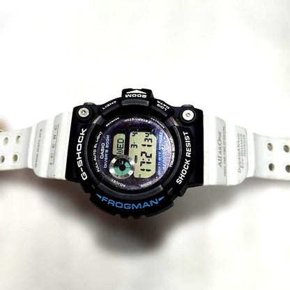 Casio G-Shock Frogman GW-205K watch with dolphin and whale design, used condition
