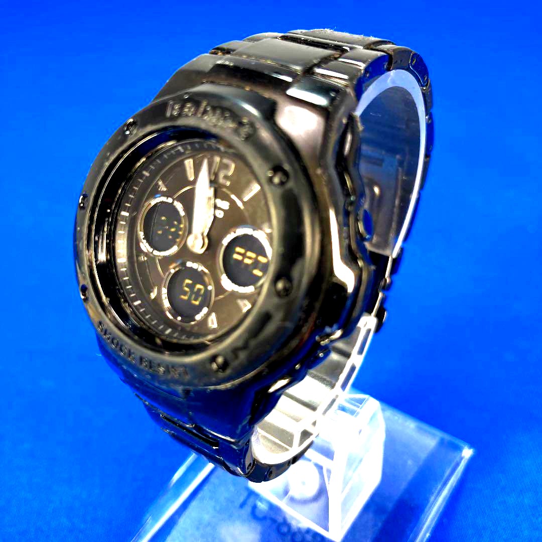 Casio Baby-G MSG-300CB all black unisex watch with LED light and 10 ATM water resistance Japan import