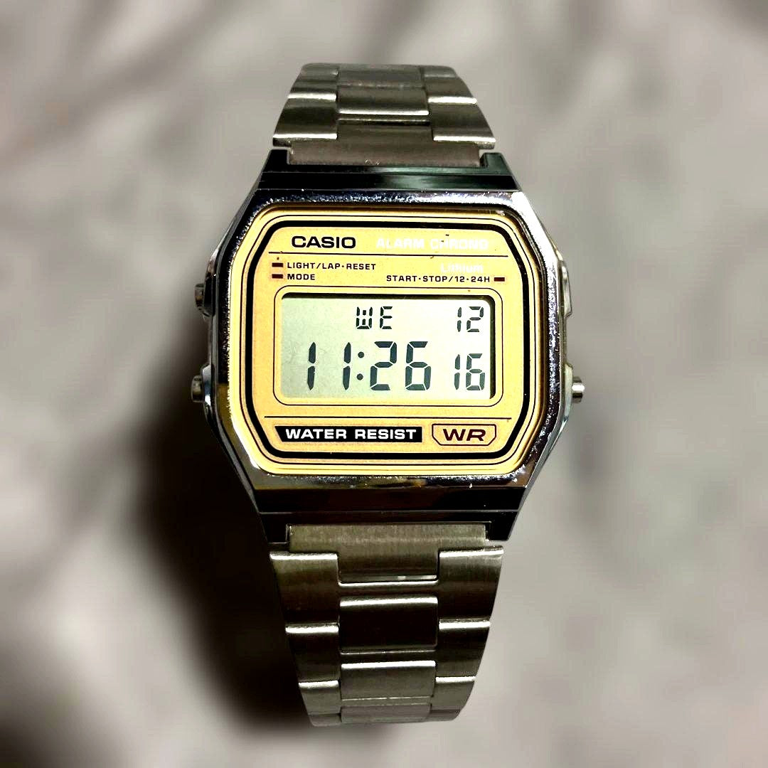 Seiko Quartz Digital Watch model SLV A158WEA-9JF with stainless steel case and bracelet