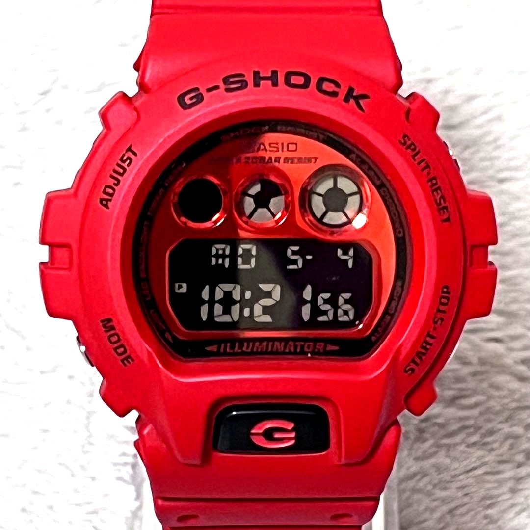 Casio G-Shock DW-6900RRB red and black watch with original box and warranty from Japan import