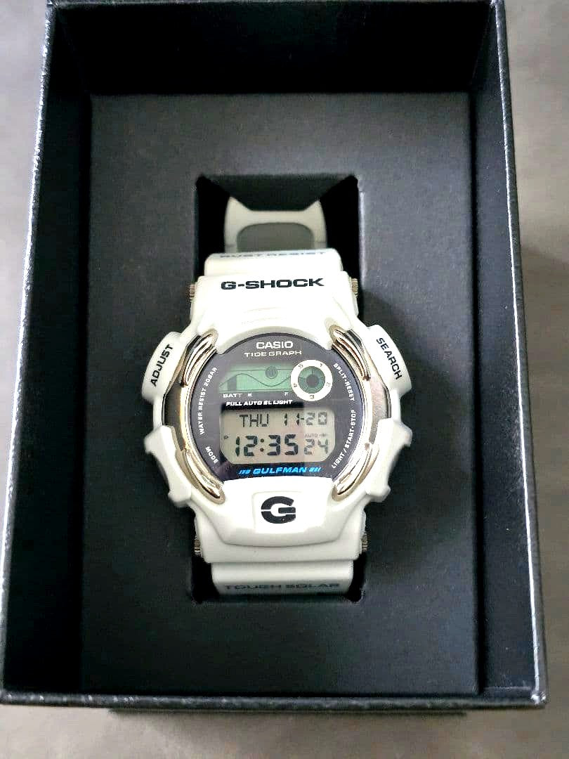 Casio G-Shock Gulfman DW-9700LG Tapsolar watch with resin and titanium case and band