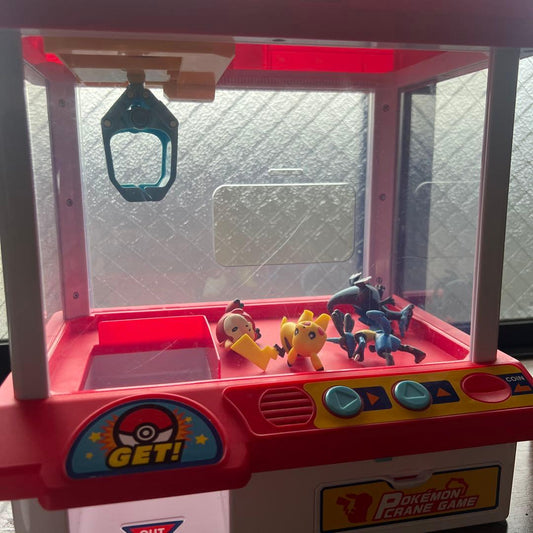 Bandai Pokemon Crane Game claw machine toy with colorful Pokemon characters and controls