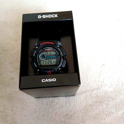 Casio G-Shock black digital watch with shock resistant design and digital display
