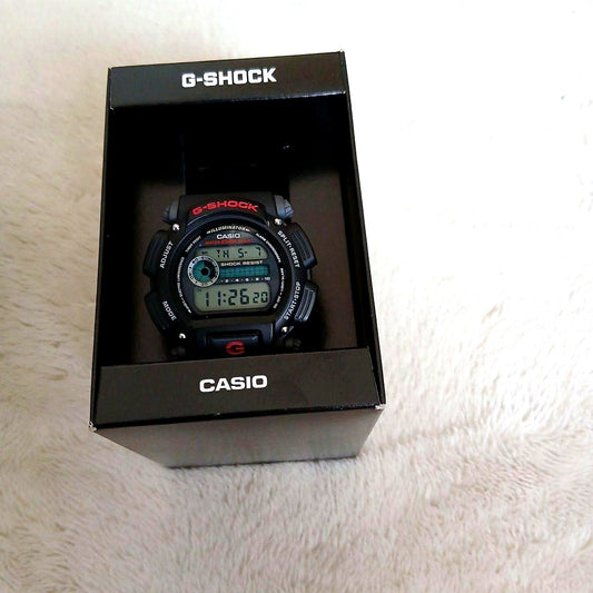 Casio G-Shock black digital watch with shock resistant design and digital display