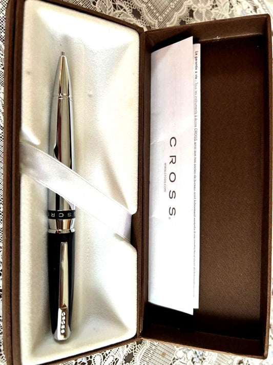 Cross mechanical pencil with silver and black body shown without box or papers