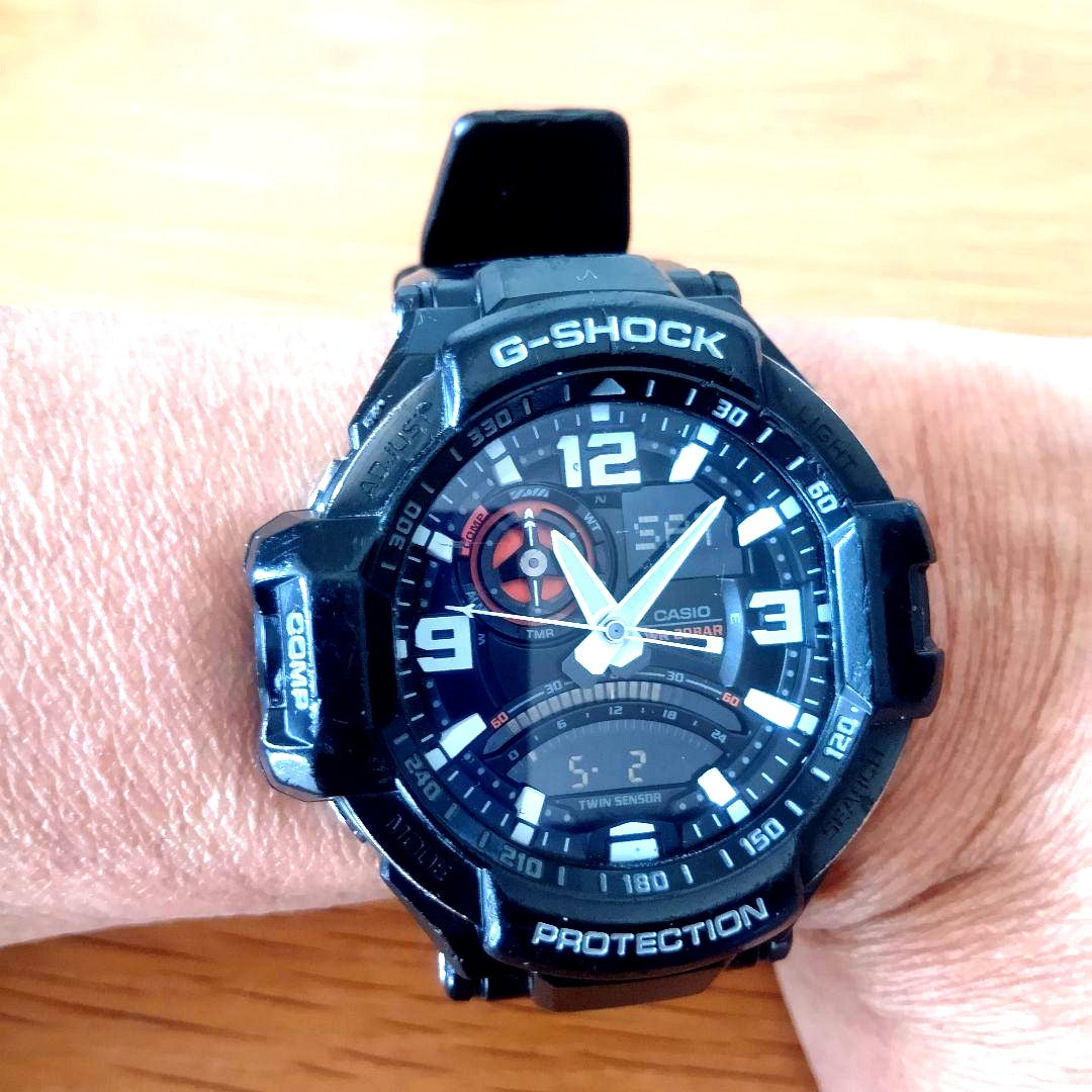 Casio G-Shock GA-1000 Gravitymaster Sky Cockpit watch with compass and temperature display