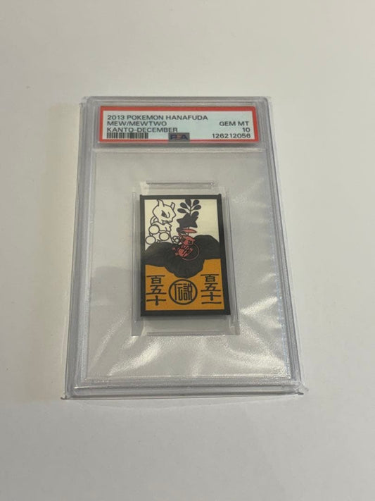 2019 Pokemon Mewtwo Hanafuda trading card graded GEM MT 10 from Japan, December series