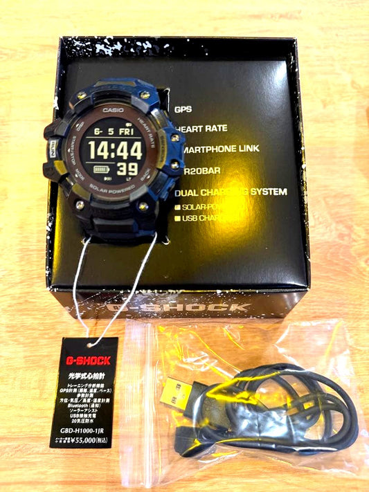 Casio G-Shock G-Squad GBD-H1000-1JR black digital sports watch with heart rate monitor and GPS