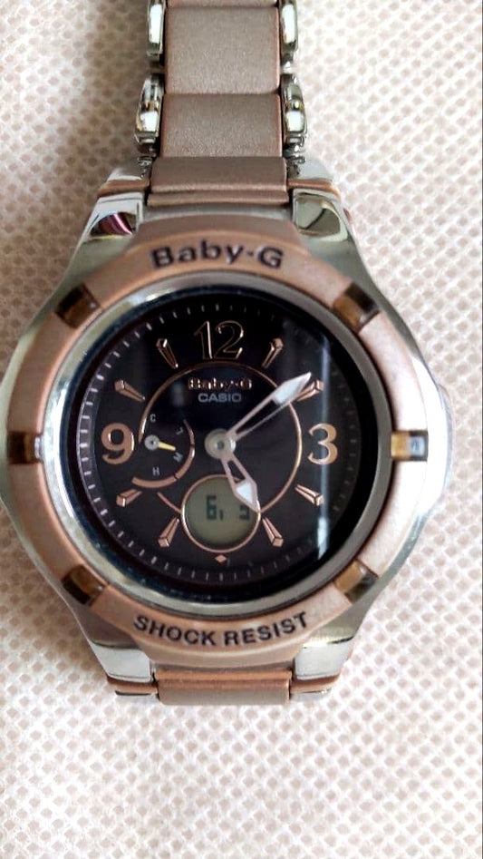 Casio Baby-G BGA-1200C-5BJF shock resistant digital and analog solar radio wave watch