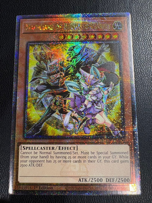 Yu-Gi-Oh Collection of Bonds of the Magicians 25th Secret Rare Yellow Region trading card front