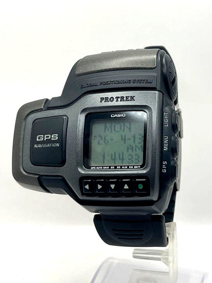 Casio Protrek PRT-1 vintage first generation quartz watch with illuminated backlight and classic outdoor design