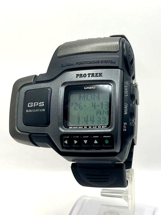 Casio Protrek PRT-1 vintage first generation quartz watch with illuminated backlight and classic outdoor design