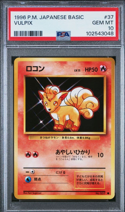 1996 Lucario Pokemon card from First Expansion Pack graded PSA10 with old back, Japan import single collectible