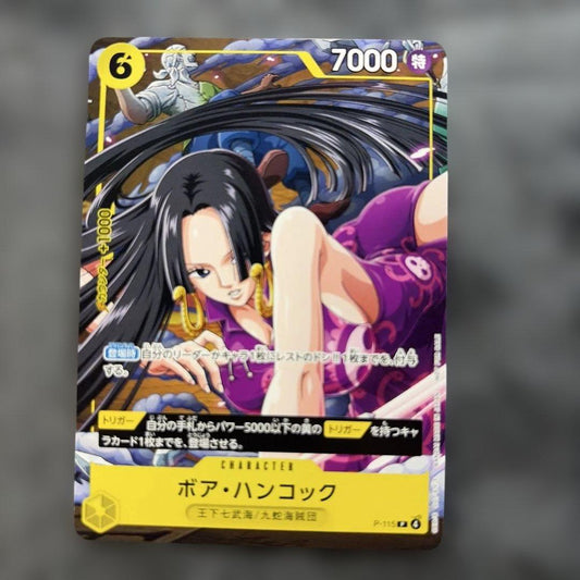 One Piece Boa Hancock P-115 character card with special attribute from Japan import