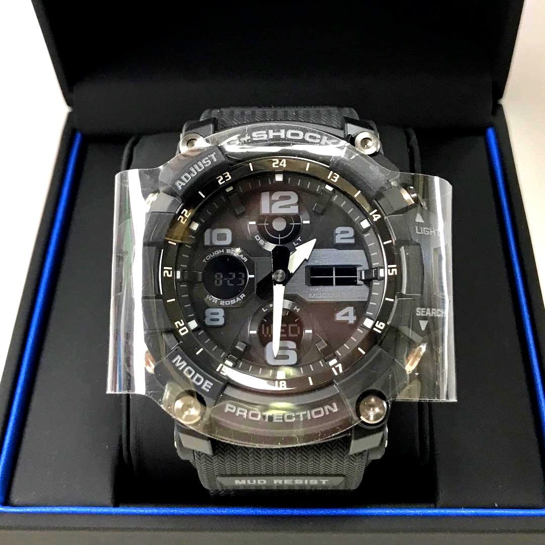 Casio G-Shock GWG-100 Model 5561 black dial and strap electric wave solar watch Japan import
