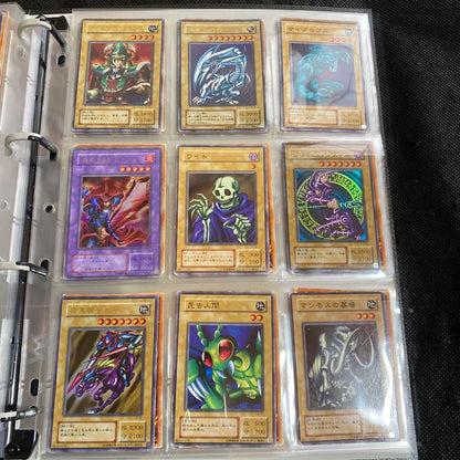 Complete set of Blue-Eyes White Dragon Yugioh cards from the Second Series Japanese import