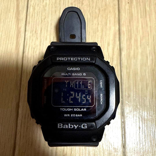 Casio Baby-G Series Multi Band 6 Tough Solar Black Digital Watch — Japan Import