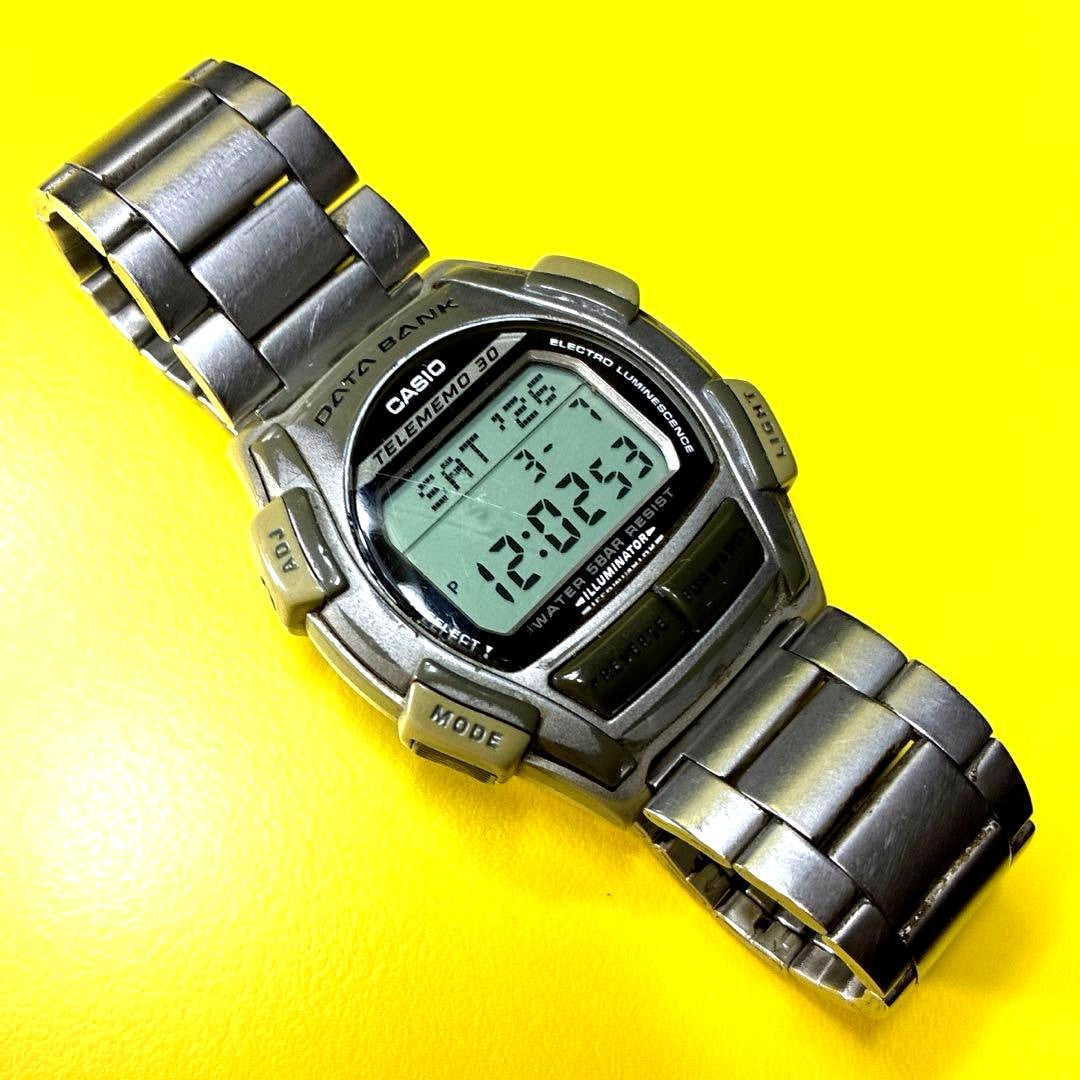 Casio Data Bank Illuminator Watch model DBC-611 showing digital display and backlight button