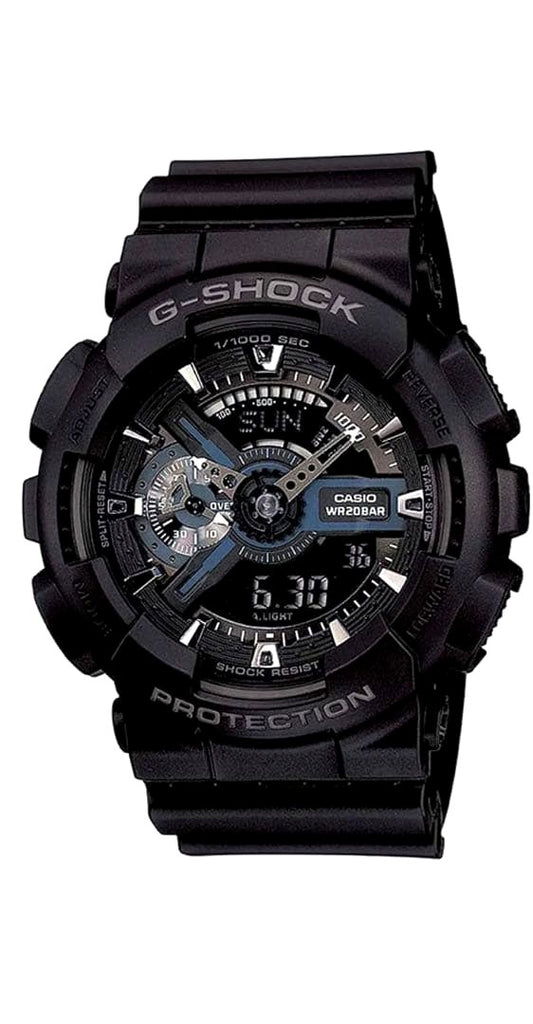 Casio G-Shock GA-110-1BGMA-S120MF-4A quartz watch with black dial and resin case on silicone rubber band