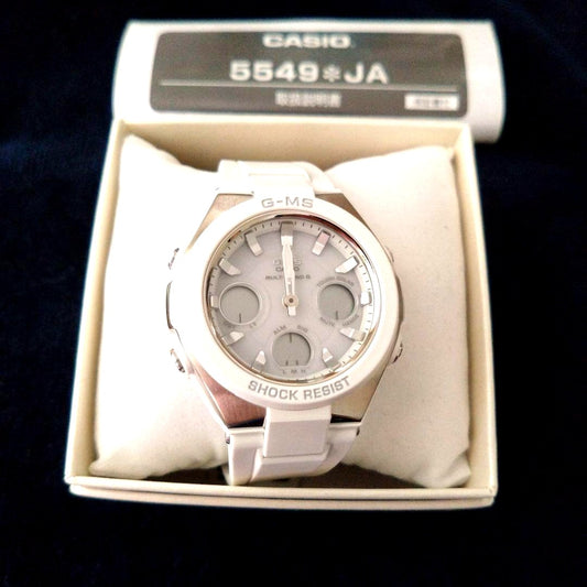 Casio G-MS 5549 white solar-powered shock-resistant quartz watch Japan import