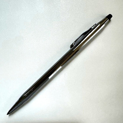 Cross Classic Century silver chrome twist ballpoint pen with case, Japanese import, used condition