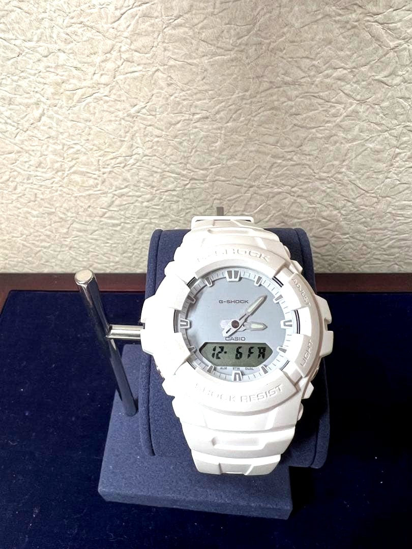 Casio G-Shock G-100CU-7AJF white analog digital wristwatch with water resistance up to 20 bar