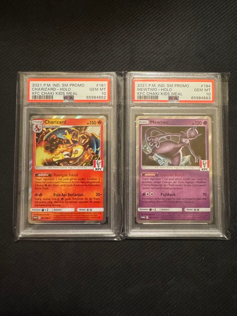 Pokemon Card Collection Set Charizard and Mewtwo PSA10 holo promo cards Series 8 2019-2022 Japan Import