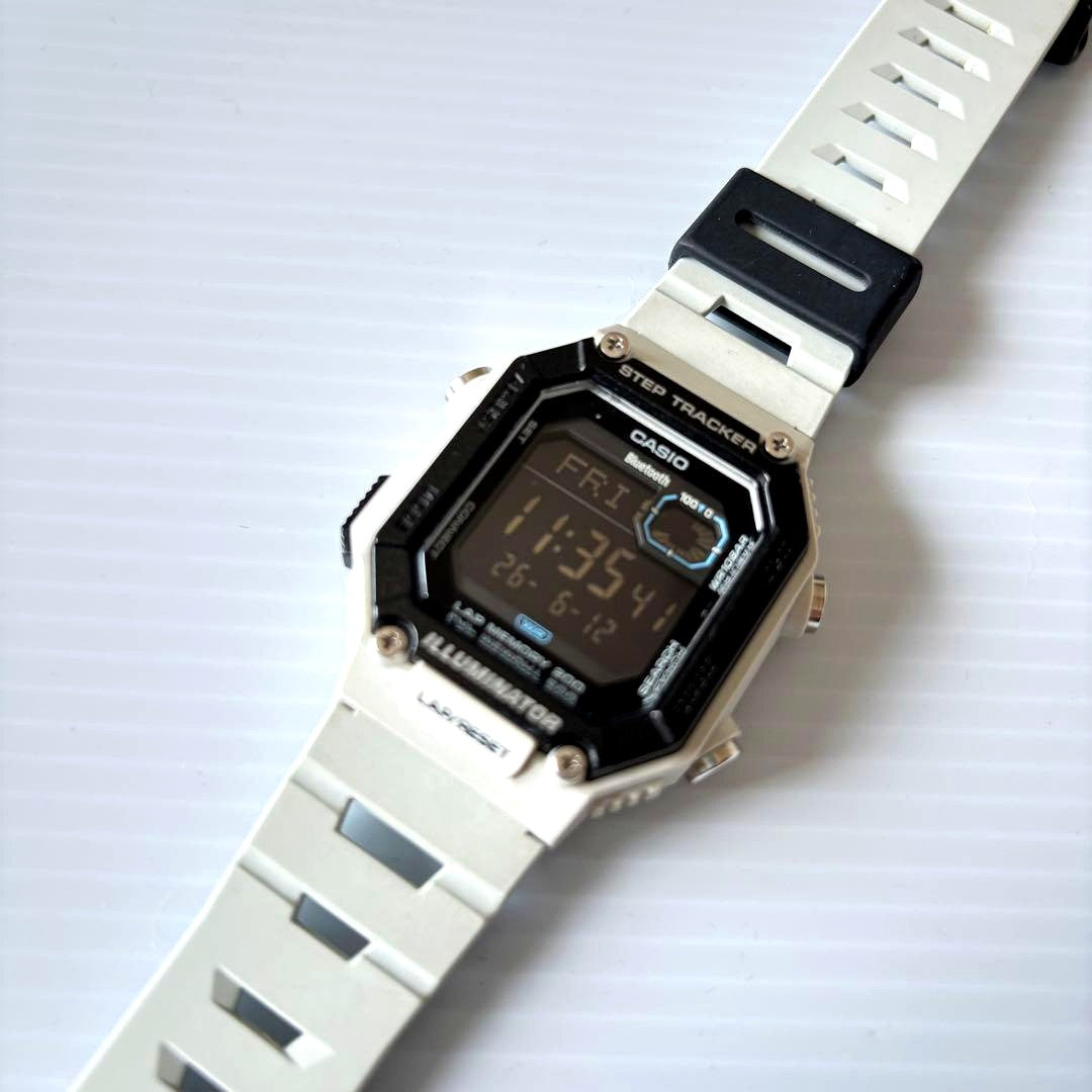 Casio Collection WS-B1000-8BJF Bluetooth digital watch with black and grey design and water resistance