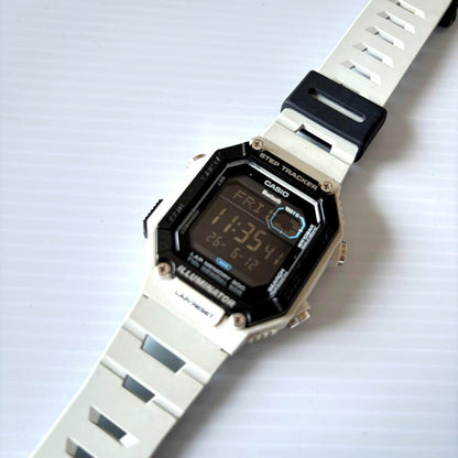 Casio Collection WS-B1000-8BJF Bluetooth digital watch with black and grey design and water resistance