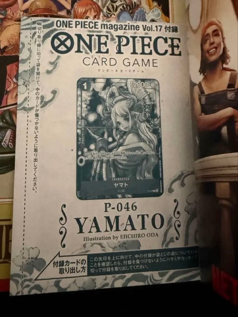 Unopened Oiran Yamato One Piece Magazine Vol.17 promotional card in original condition from Japan