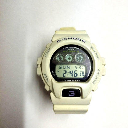 Casio G-Shock GW-6900A off-white digital watch with solar and Multi Band 6 features