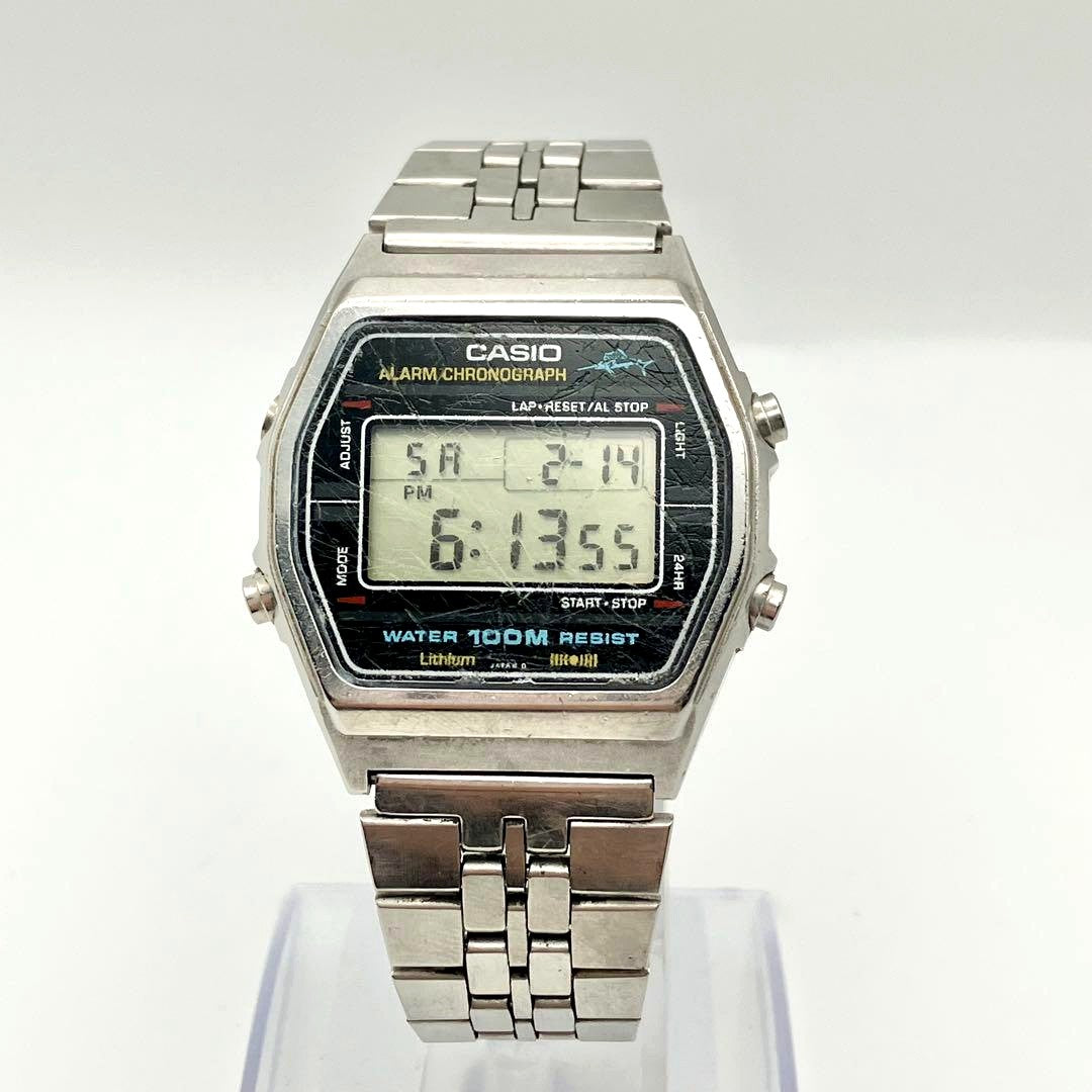 Casio W-750 Marlin Model Sports Watch with black dial and 100m water resistance