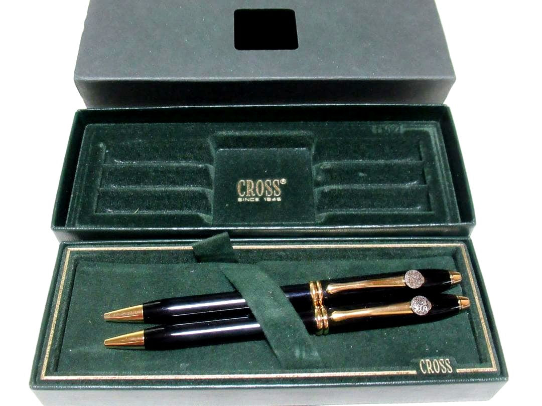 Merrill Lynch Cross Townsend Black Ballpoint Pen 2pcs Japan Import