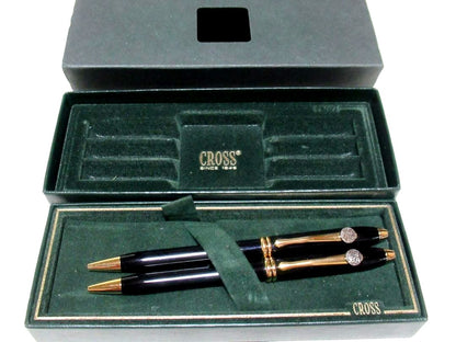 Merrill Lynch Cross Townsend Black Ballpoint Pen 2pcs Japan Import