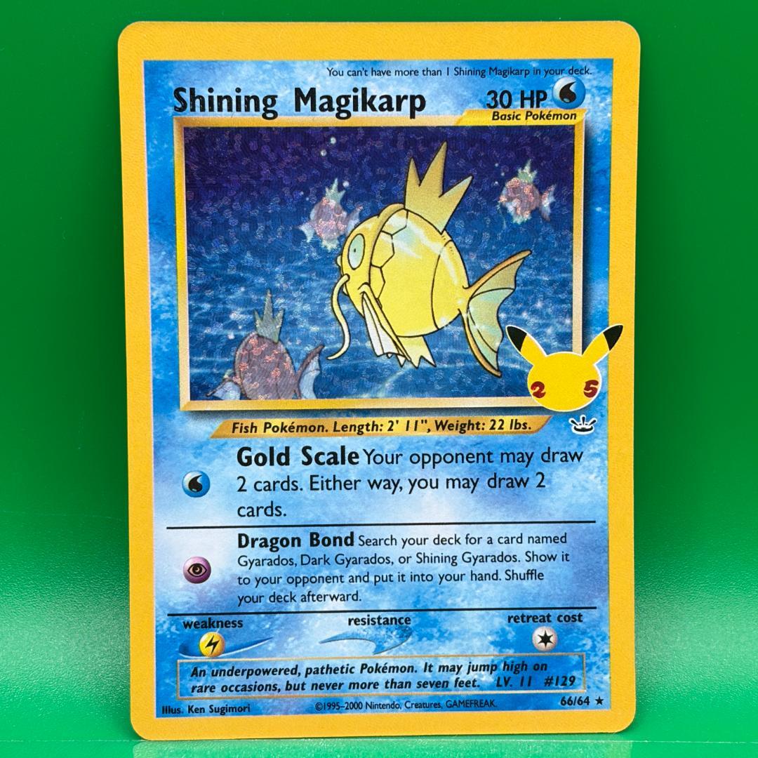 Shine Koi King Pokemon trading card 25th Anniversary promo in English overseas version