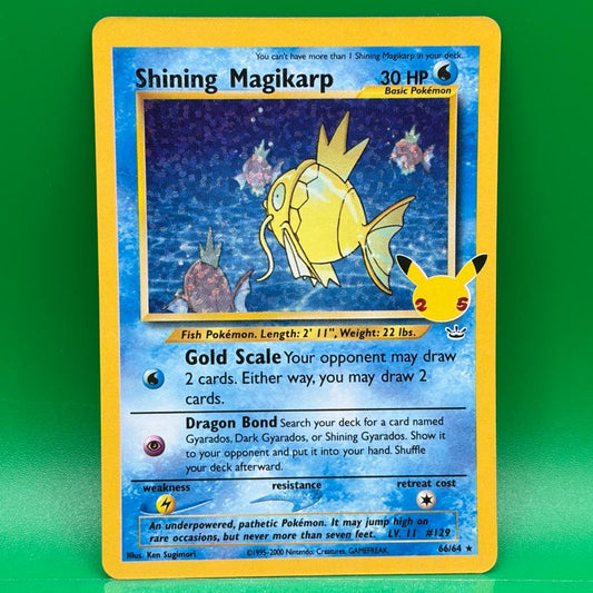 Shine Koi King Pokemon trading card 25th Anniversary promo in English overseas version