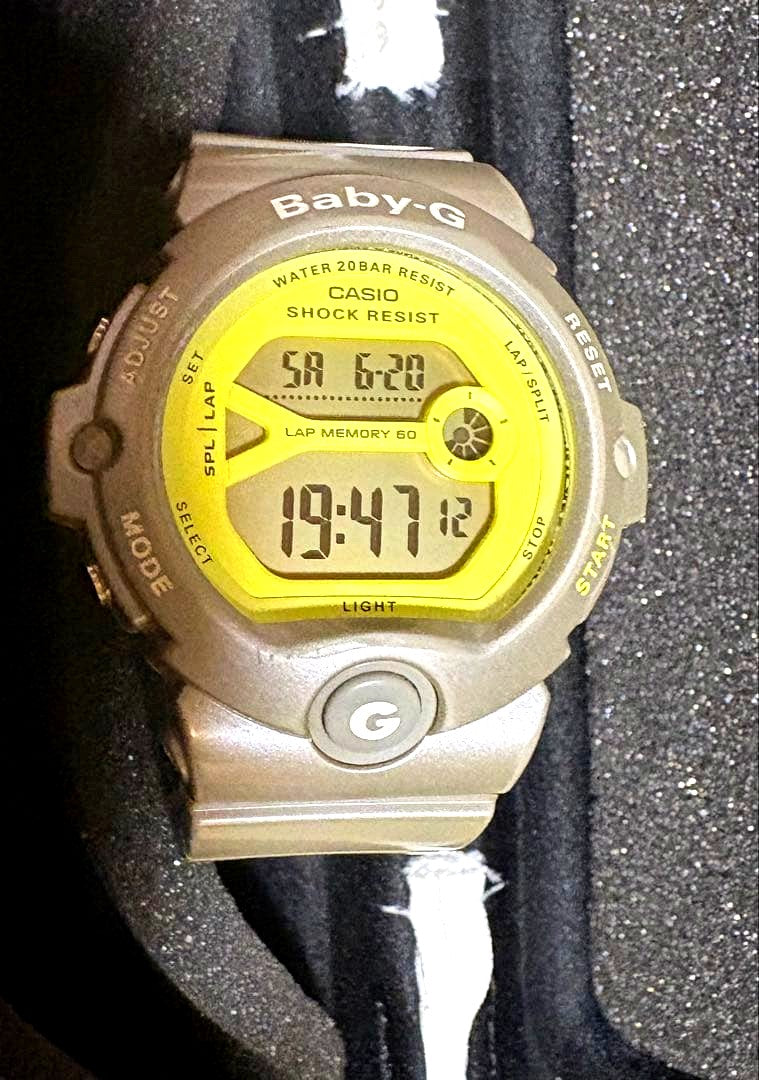 Casio Baby-G BG-6903 Running Digital Watch with Yellow Display