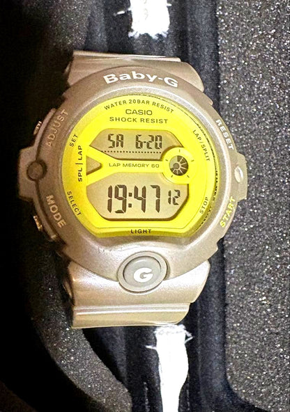 Casio Baby-G BG-6903 Running Digital Watch with Yellow Display