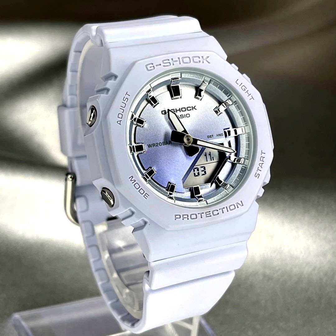 Casio G-Shock GMA-P2100SG women's watch in light purple with clean case, bezel, glass, and band