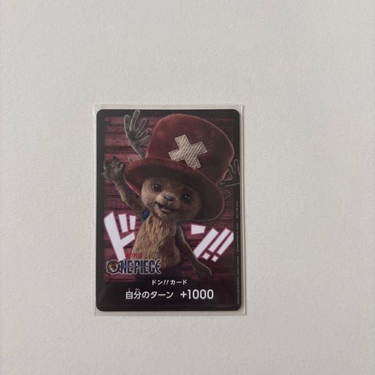 Unopened Bandai Namco One Piece Chopper Don Card from Netflix live-action series Japan import