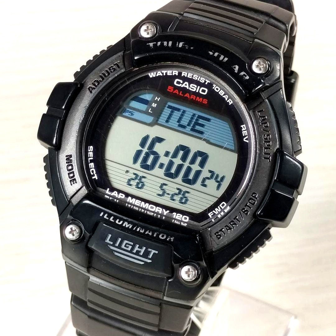 Casio Sports Gear Illuminator W-S200 solar-powered watch with digital display and sporty design