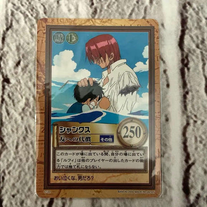 One Piece Carddass Shanks Cost of Friend's Sacrifice C122 Japanese trading card in holder